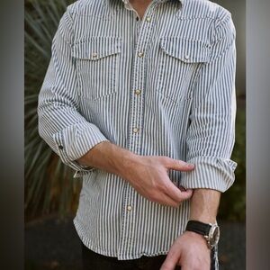 Flint + Tinder Western Bone Button Shirt